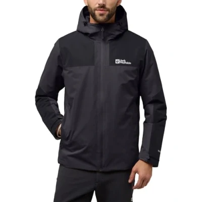 Immagine di Jack Wolfskin Jasper INS Jacket Giacca hard shell, Uomo, Taglia: Large, Phantom