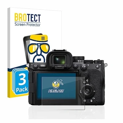 Immagine di brotect Pellicola Protettiva Vetro per Sony Alpha 7R V / a7R Protezione Schermo (3 Pezzi) [Durezza Estrema 9H, Chiaro]