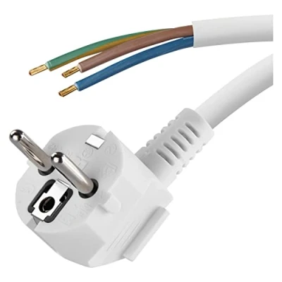 Immagine di Emos Flexo cavo PVC 3 x 1,5 mm, 5 m, bianco, KF CR2 H05VV F F3 hy005 M