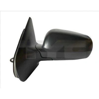 Immagine di specchio retrovisore esterno Tyc 337 0300 Sx nero per regolazione elettrica specchio, asferico, tonalità blu, termico, Grande alloggiamento