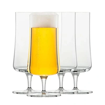 Immagine di Schott Zwiesel Pilsglas Beer Basic 0,3 l (set da 4) tulipani birra classici con punto di mousse, bicchieri in cristallo Tritan lavabili lavastoviglie, made Germany (art. n. 130006)
