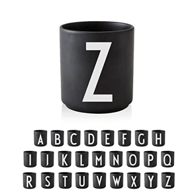 Immagine di Design Letters Tazzine Caffe regalo per la mamma Tazza da Espresso Progettato a Copenaghen Festa della idee Tazze Colazione in Porcellana Particolari, 330 Ml