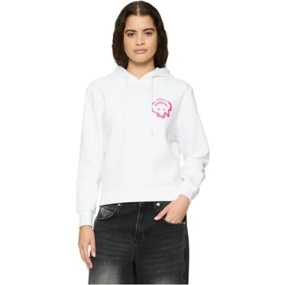 Immagine di Mister Tee Every Things NICE Felpa con cappuccio, Donna, Taglia: Large, White