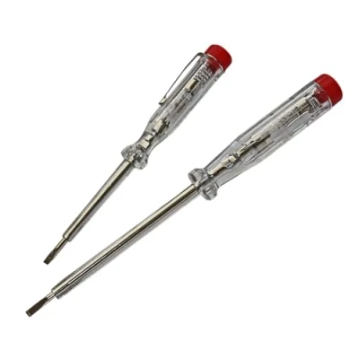 Immagine di H+H Tools 45200 45500 VDE tester standard 45200/45500, di tensione/fase fino a 250 V, 2 pezzi, testato GS 0680, prodotto in Germania, trasparente/rosso, 140 mm/190 mm