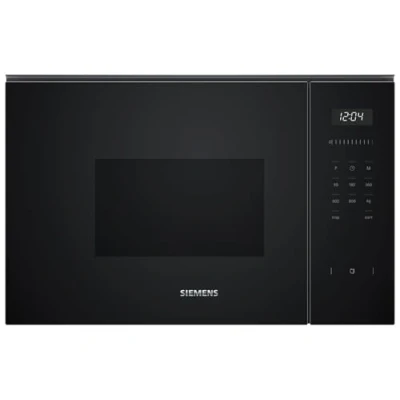 Immagine di Siemens BF525LMB1 iQ500, forno a microonde da incasso, 59 x 38 cm, 800 W, 20 l, in acciaio inox, piatto girevole 25,5 controllo touchControl, aiuto per la pulizia idrolitica, cookControl 7,