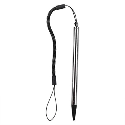 Immagine di Penna a Sfioramento, Stilo Schermo per Pittura Tattile Resistente con Corda Elastica Navigatore PDA POS(Silver)