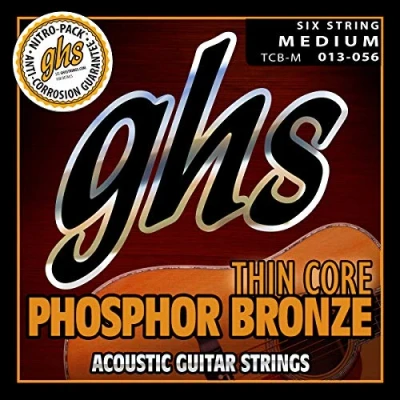 Immagine di GHS Strings »THIN CORE Phosphor Bronze TCB M ACOUSTIC GUITAR« Corde per Chitarra Acustica Medium: 013 056