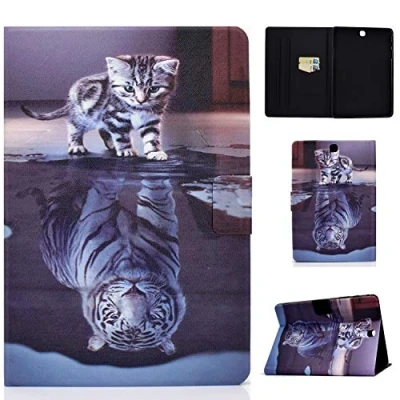 Immagine di Custodia per Samsung Galaxy Tab A 9.7 SM T550, PU Smart Stand con slot schede protettiva (SM T550/T551/T555)