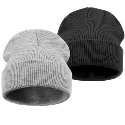 Immagine di DRESHOW 2 Pezzi Toddler Beanie Bambini Cappelli Invernali Morbida Maglia Unisex Cappello per Ragazzi Ragazze Caldo 6 Mesi 7 Anni