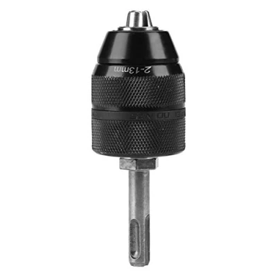 Immagine di mandrino SDS plus adattatore + per trapano, capacità Tornio senza chiave in metallo Convertitore con accessori 2 13mm