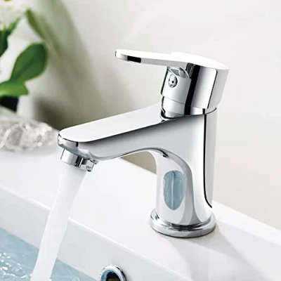 Immagine di GRIFEMA PORTO G11003 Miscelatore Monocomando per Lavabo Bagno, Rubinetto da Bagno (G3/8 Pollici), Cromo/Argento