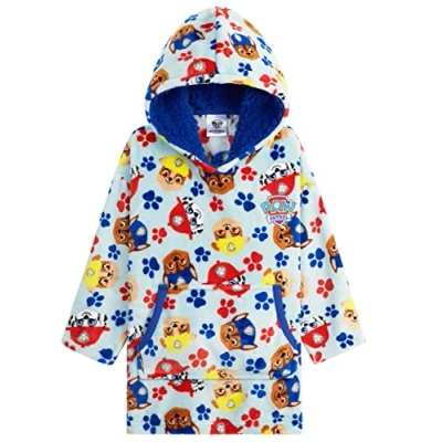 Immagine di Paw Patrol Felpa Bambino Felpe Oversize Pile con Cappuccio(Blu, 4 6 Anni)