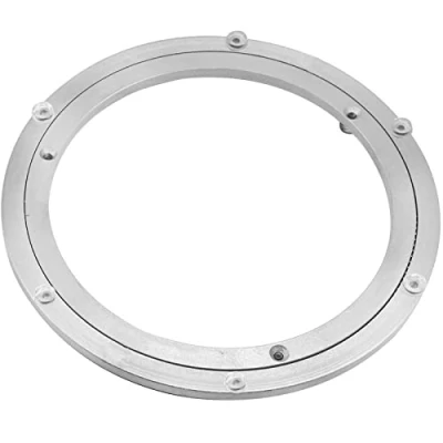 Immagine di Piatto girevole in lega di alluminio resistente, con cuscinetto rotante, tavolo da pranzo rotondo, piastra liscia per servire esposizioni fieristiche (30,5 cm)