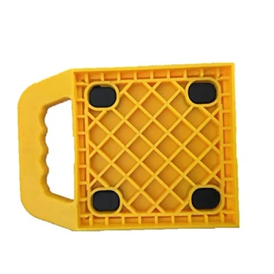 Immagine di KATSU Set di 4 Caravan Jack Pads Stabilizzatore con Manico e Gomma Antiscivolo, Cuscinetti Stabilizzatori Universali per Camper, Supporti Fissaggio Roulotte 220x162x22mm