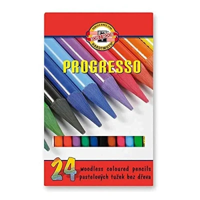 Immagine di Koh I Noor, PROGRESSO 8758 24 matite colorate senza legno