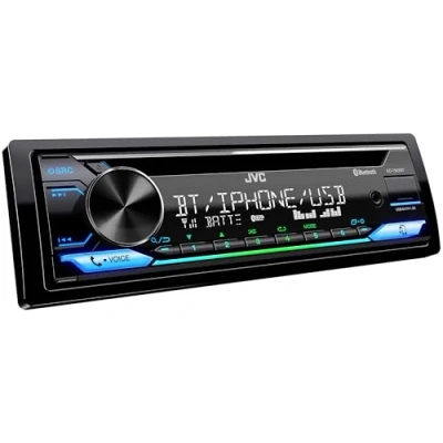 Immagine di JVC Ricevitore CD KD T922BT, 1 DIN, con Blutooth, Spotify, USB, AUX, illuminazione a colori variabile