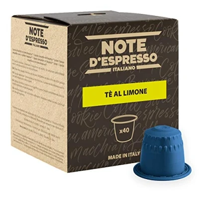 Immagine di Note D&#039;Espresso, Tè al Limone, Capsule Compatibili Soltanto con Sistema NESPRESSO*, 40 caps