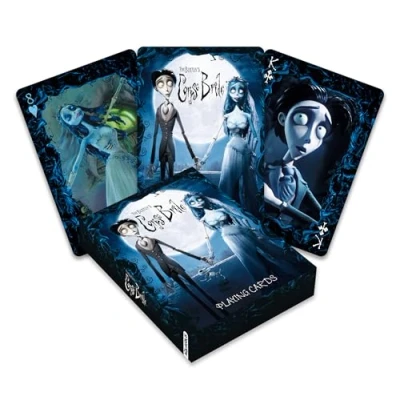Immagine di AQUARIUS carte da gioco della sposa cadavere Mazzo di a tema per i tuoi giochi preferiti Merchandise e oggetti collezione con licenza ufficiale Corpse Bride