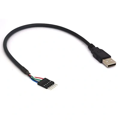 Immagine di Tomost 5 Pin Scheda Madre Intestazione a USB Cavo, Dupont IDC Maschio Spina 2.0 Extender Cavo Adattatore