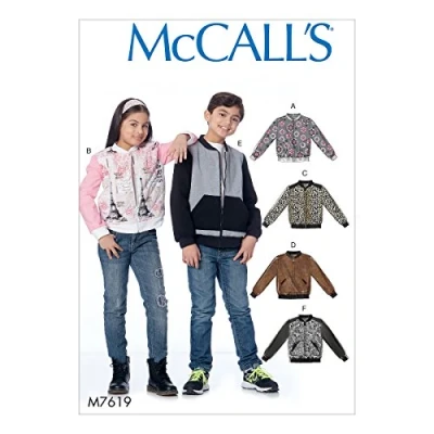 Immagine di McCall&#039; s Patterns 7619 Cartamodello, Giacca Bambina/Ragazza/Ragazzi, Multicolore