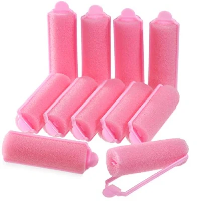 Immagine di 36 Pezzi Bigodini in Schiuma Spugna per Capelli Flessibili Styling Rullo di (Rosa)