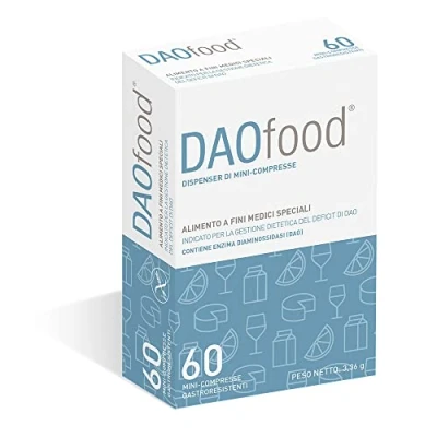 Immagine di DAOfood Gestione di Deficit DAO Dispenser 60 Mini compresse gastroresistenti Enzima