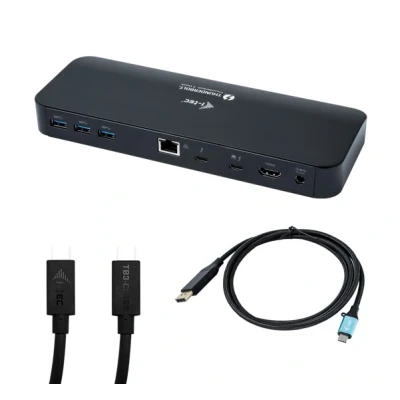 Immagine di i Tec Docking Station Thunderbolt 3 Dual 4K + USB C PowerDelivery con cavi inclusi TB3HDMIPLUSX