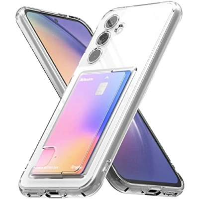 Immagine di Ringke Fusion Card Compatibile con Cover Samsung Galaxy A54 5G, Custodia Trasparente Porta Carte, Sottile Antigraffio Rigida Antiurto Paraurti Clear