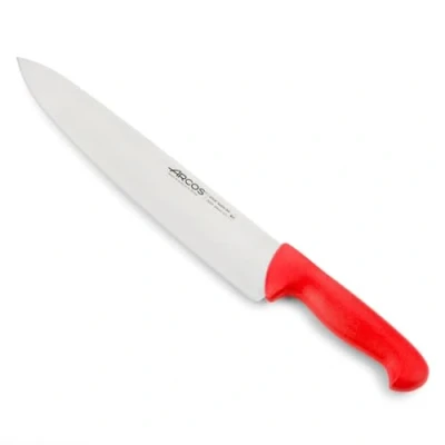 Immagine di Arcos Serie 2900 Coltello da Chef Cucina Lama Acciaio Inossidabile Nitrum 300 mm Manico Polipropilene Colore Rosso