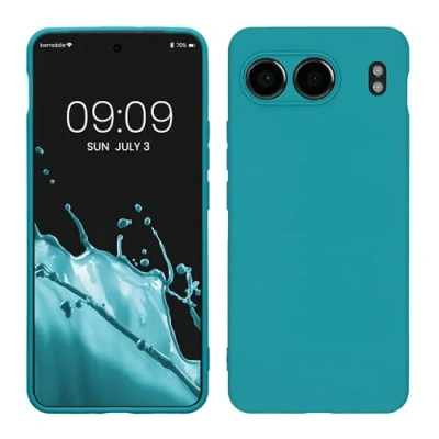 Immagine di kwmobile Custodia Compatibile con OnePlus Nord 4 5G Cover Back Case per Smartphone in Silicone TPU Protezione Gommata petrolio matt