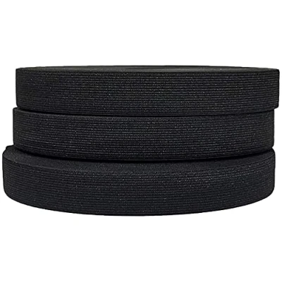 Immagine di 25 Metri Elastico per Cucito, Nastro Merceria, Elastici Sartoria, Tessuti, (Nero 25m x 40mm)