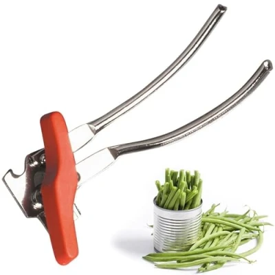 Immagine di Westmark Apriscatole a pinza, Con apribottiglie, Lunghezza: 15,5 cm, Acciaio/Plastica, Zangen Sieger, Argento/Rosso, 10312270