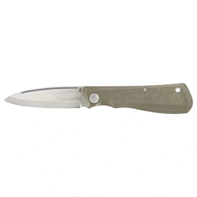 Immagine di Coltello Tascabile Gerber con Clip da Cintura, Mansfield, Design Swayback Affilatura Scandi e Manico in Micarta, Lunghezza Lama: 8 Cm, Olive, 30 001910