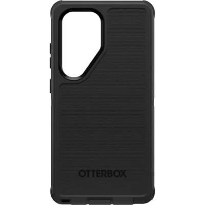 Immagine di OtterBox cover per Samsung Galaxy S25 ultra Defender, resistente a shock e cadute, robusta, testata 7x vs norme MIL STD 810G, Nero, Senza Retail Package