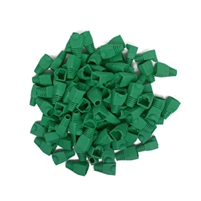 Immagine di Copapa Cavo Ethernet RJ45 in plastica morbida, protezione antistrappo per stivali CAT5, CAT5E, CAT6, CAT6E, 100 pezzi, colore: Grece