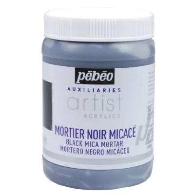 Immagine di PEBEO Colore Acrilico, 250 ml, Colore: Nero Mortaio micaceo