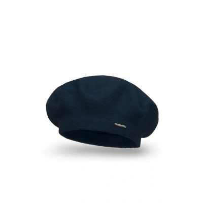 Immagine di Vivisence Invernale Berretto Elegante da Donna in Lana E Viscosa Morbido Caldo Stile Classico Elasticizzato per Una vestibilità Perfetta Ogni Occasione, Blu Scuro,Taglia Unica