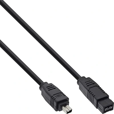 Immagine di InLine 20027 Cavo FireWire Ieee1394, 4PIN Maschio a 9PIN Maschio, 800 MBit/S, 1M Nero