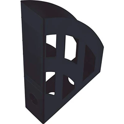 Immagine di Helit H2661095 Portariviste &quot;the green bridge&quot;, DIN A4 C4, in plastica riciclata con angelo blu, certificato, colore: nero antracite