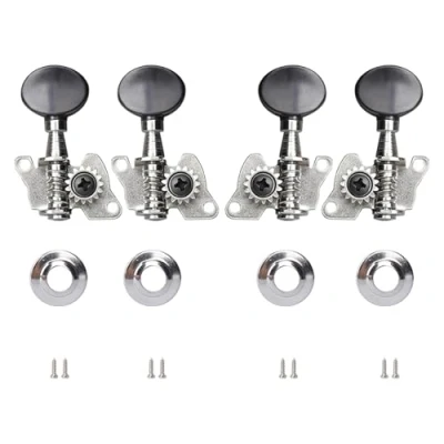 Immagine di ukulele Tuning Pegs di ricambio 2L2R classico stile testa macchina per 4 corde basso chitarra