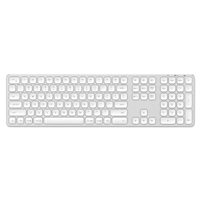 Immagine di Satechi Tastiera Bluetooth in Alluminio con Tastierino Compatibile MacBook Pro/Air M2 2022, Pro M1 e Max 2021, iMac iPAd Mac Mini 2020 altri (Argento)