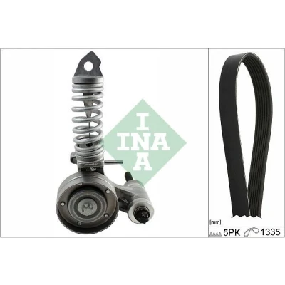 Immagine di INA 529 0295 10 Kit cinghie Poly V Controllare Corsa libera generatore ed ev. sostituire OPEL: D Hatchback, Astra J Sports Tourer, Meriva B