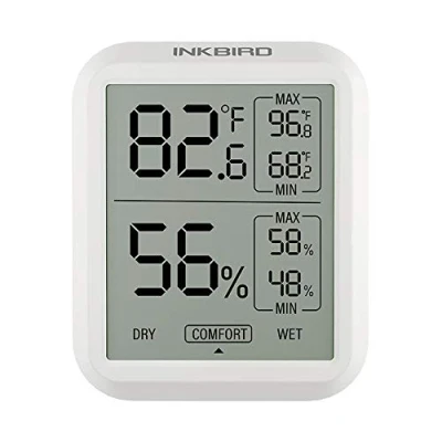 Immagine di Inkbird ITH 20 Termometro Igrometro Digitale, Misuratore di umidità e Temperatura, Memoria Massima/Minima, Monitor Interno ed Esterno per Magazzino, Casa, Ufficio, Serra