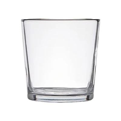 Immagine di matches21 Vaso in vetro semplice per fiori, forma conica, trasparente, 1 pezzo, Ø 12 x 11 cm