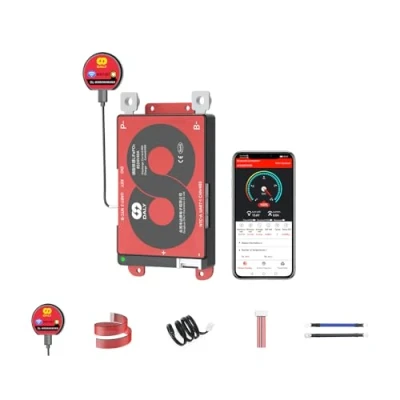 Immagine di DALY Smart BMS 4S 24S da 40A a 500A con modulo WiFi e scheda di protezione comunicazione CAN 485 per pacco batteria al litio LifePO4 (LifePO4 8S 24V, 40A)