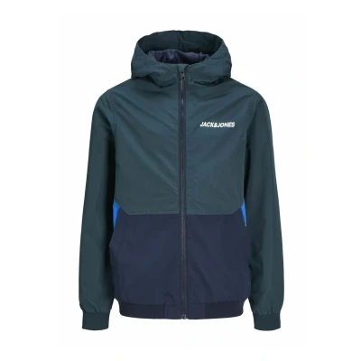 Immagine di Jack &amp; Jones Junior Jjerush Blocking NOOS JNR Giacca da mezza stagione per bambini, Taglia: 140, Dunkelgrün