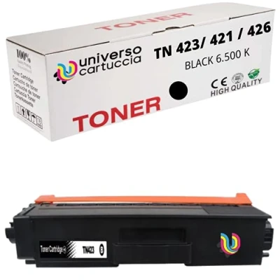 Immagine di UniversoCartuccia® toner Compatibile In sostituzione di Brother TN 423 TN421 MFC L8690CDW L8900CDW HL L8260CDW L8360CDW DCP L8410CDW (BLACK)