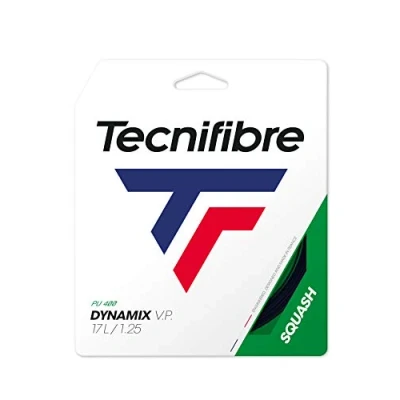 Immagine di Tecnifibre DYNAMIX VP 1.25 Corda da Squash per Adulti, Unisex, 1,25/9,70 m, Colore: Nero