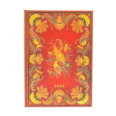 Immagine di Paperblanks Calendario 12 mesi 2025, Fiammetta, Midi, Orizzontale, Chiusura con fascia elastica