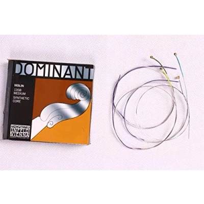 Immagine di Thomastik Dominant 135B corde per violino 4/4 Set completo di calibro medio G D A E